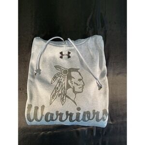 Under Armour Women's Gray Crop Hoodie Size Small W Warrior Logo
